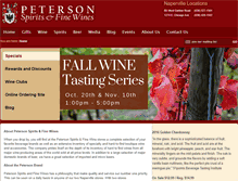 Tablet Screenshot of petersonwinecellars.com